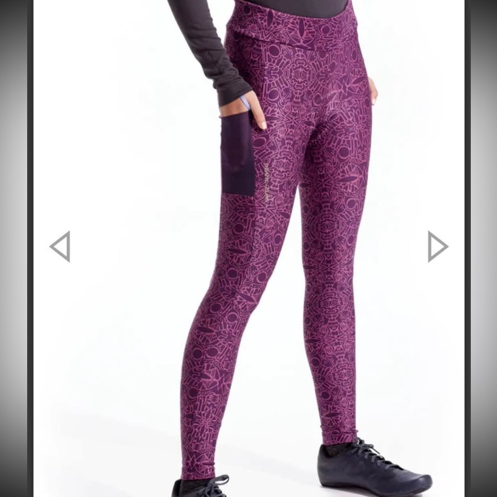 Women’s Purple Padded Cycling Leggings XL